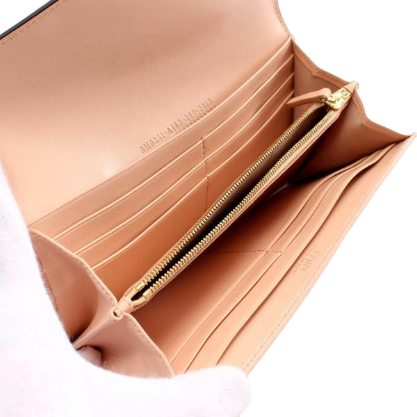 Fendi F Is Fendi Leather Long Envelope Womens Wallet Light Rose Beige Pink – detail view 5