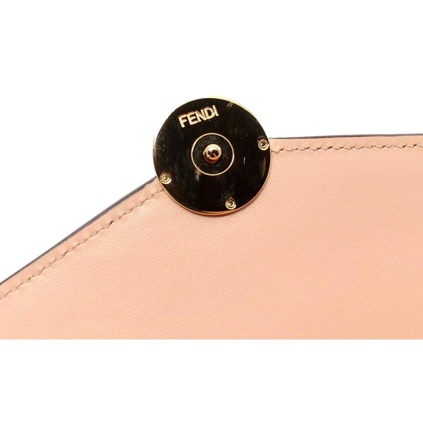 Fendi F Is Fendi Leather Long Envelope Womens Wallet Light Rose Beige Pink – detail view 7