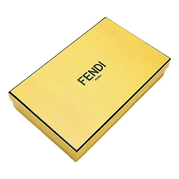 Fendi F is Fendi Yellow Leather Vertigo Print Long Wallet in Mimosa Yellow, authentic new wallet, image 5