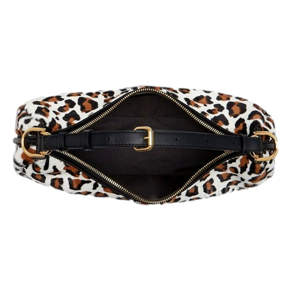 Fendi Fendigraphy Lamb Fur Animal Print Shoulder Bag Gold Hardware in Gold, authentic new handbag, image 6