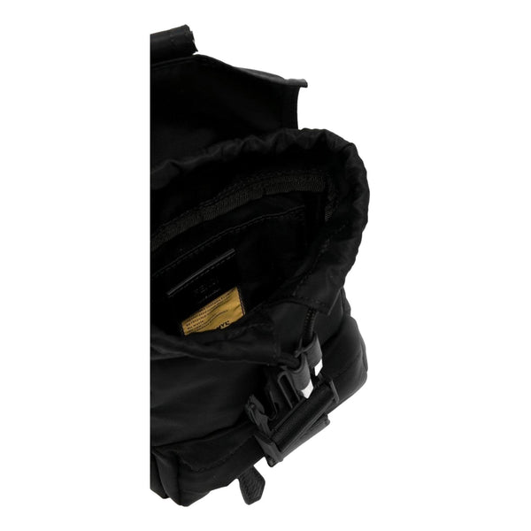 Fendi Fendiness Mini Backpack Crossbody Black Nylon FF Mesh in Black, authentic new handbag, image 4