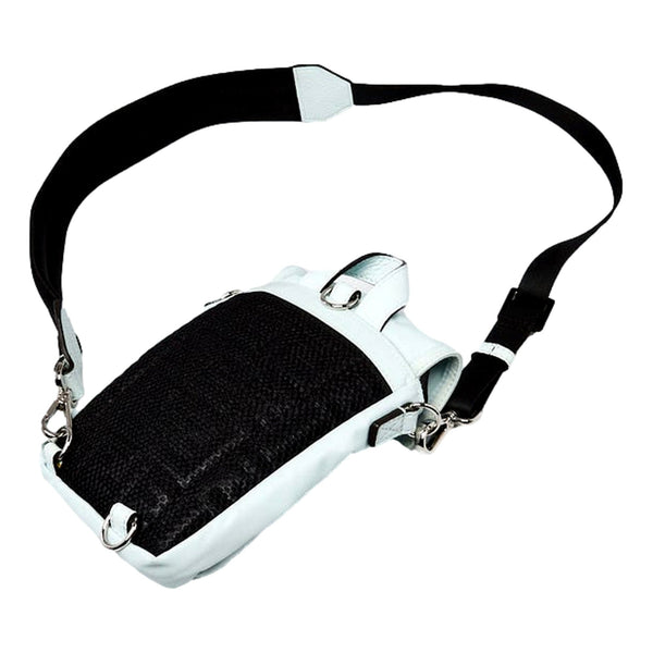 Fendi Fendiness Mini Backpack Crossbody Cyber Blue Nylon FF Mesh in Cyber Blue, authentic new handbag, image 2