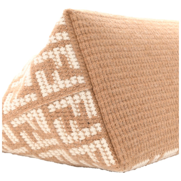 Fendi FF Cammello Large Shopper Tote Beige Knitted Cashmere Bag in Cammello Beige, authentic new handbag, image 5