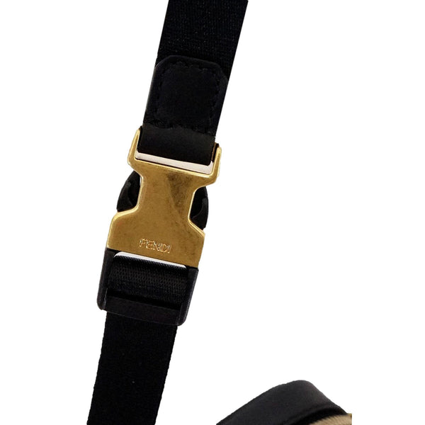 Fendi Karligraphy Studded Black Leather Small Crossbody Bag in Black, authentic new handbag, image 5
