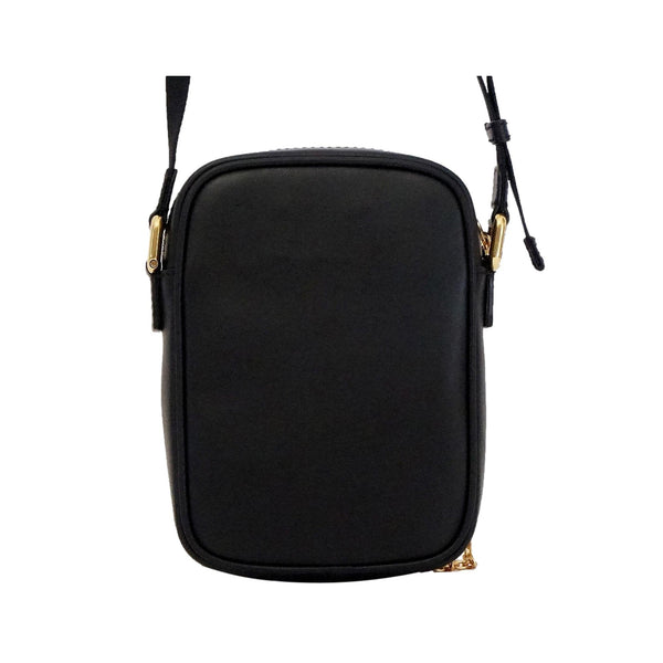 Fendi Karligraphy Studded Black Leather Small Crossbody Bag in Black, authentic new handbag, image 4