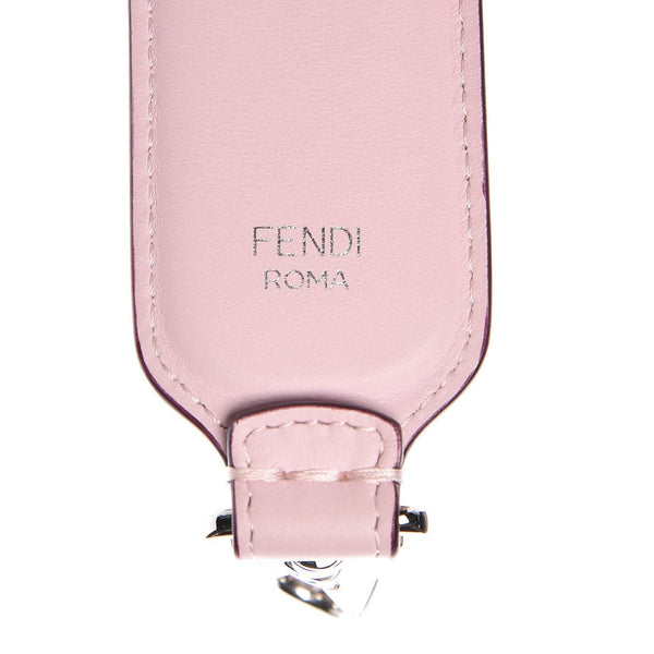 Fendi Mini Strap You Pink Peonia Multicolor "LOVE" Studded Leather in Pink Peonia, authentic new handbag, image 9