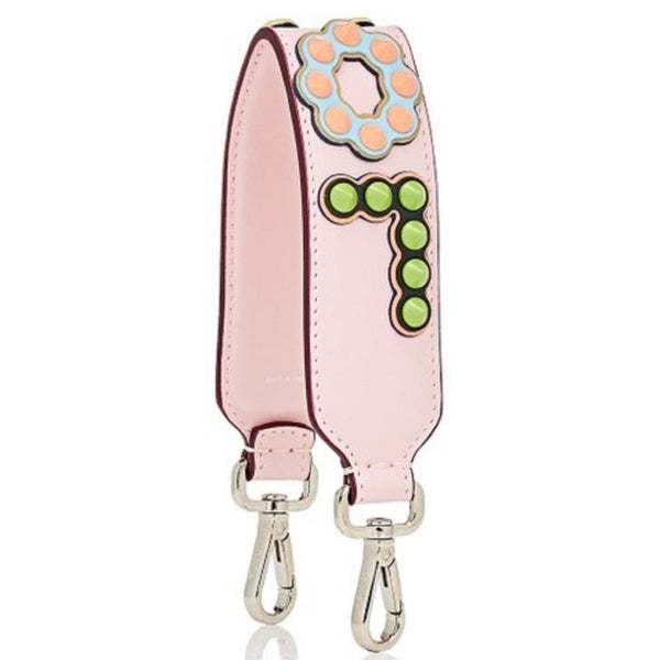 Fendi Mini Strap You Pink Peonia Multicolor "LOVE" Studded Leather in Pink Peonia, authentic new handbag, image 5