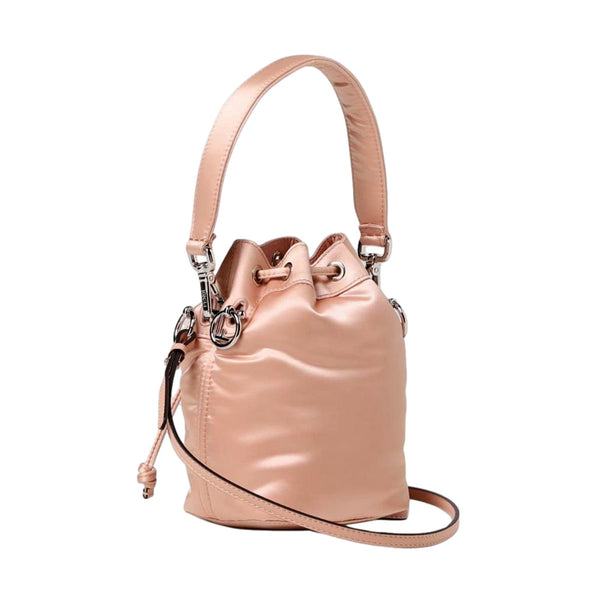 Fendi Mon Tresor Baguette Baby Pink Nylon Bucket Mini Crossbody Bag in Baby Pink, authentic new handbag, image 5
