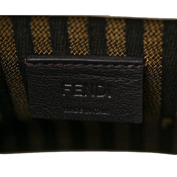Fendi Mini Sunshine Shopper Tote Crossbody Nude Calfskin Snake Print in Nude, authentic new handbag, image 4