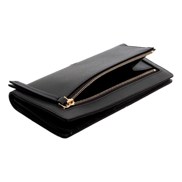 Fendi O Lock Anthracite Gray Python Print Leather Snap Continental Wallet in Anthracite Gray, authentic new wallet, image 6