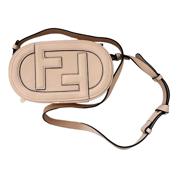 Fendi O Lock Mini Shoulder Crossbody Bag Light Rose Pink Calfskin in Light Rose Pink, authentic new handbag, image 5
