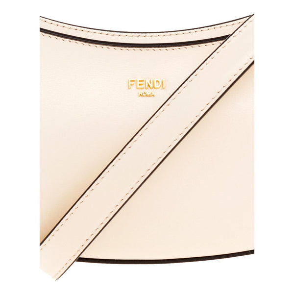 Fendi O Lock Swing Shoulder Bag Ivory Calfskin Leather in Ivory, authentic new handbag, image 6