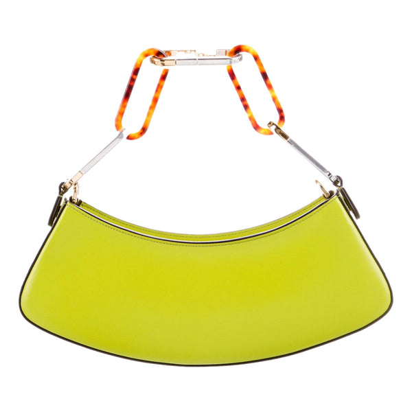 Fendi O’Lock Swing Shoulder Bag Wasabi Green Calfskin Leather in Wasabi Green, authentic new handbag, image 3
