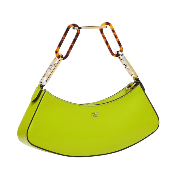 Fendi O’Lock Swing Shoulder Bag Wasabi Green Calfskin Leather in Wasabi Green, authentic new handbag, image 2