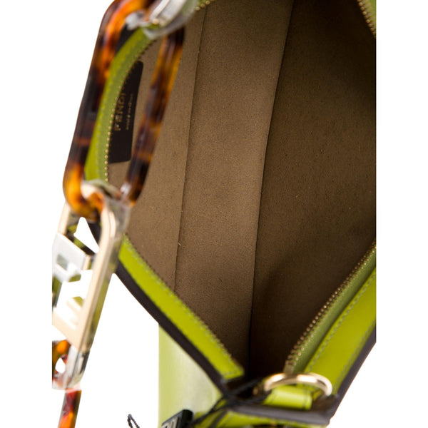 Fendi O’Lock Swing Shoulder Bag Wasabi Green Calfskin Leather in Wasabi Green, authentic new handbag, image 6