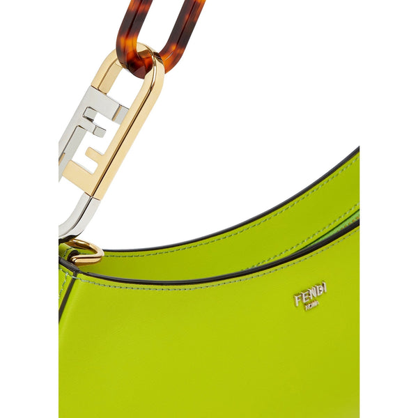 Fendi O’Lock Swing Shoulder Bag Wasabi Green Calfskin Leather in Wasabi Green, authentic new handbag, image 5