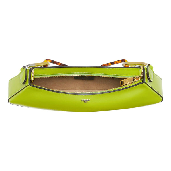 Fendi O’Lock Swing Shoulder Bag Wasabi Green Calfskin Leather in Wasabi Green, authentic new handbag, image 7
