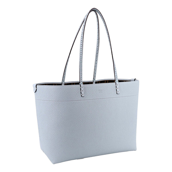 Fendi Reversible FF Canvas and Light Blue Leather Tote Bag – product photo 4