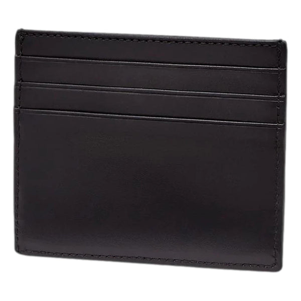 Fendi Roma Black Calfskin Leather Embossed Logo Card Case Wallet in Black, authentic new wallet, image 2