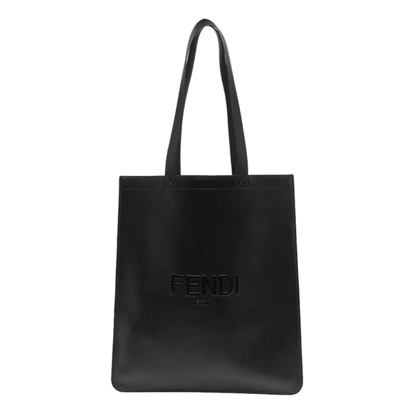 Fendi Roma Black Calfskin Leather Large Shopping Tote Bag in Black, authentic new handbag, image 5