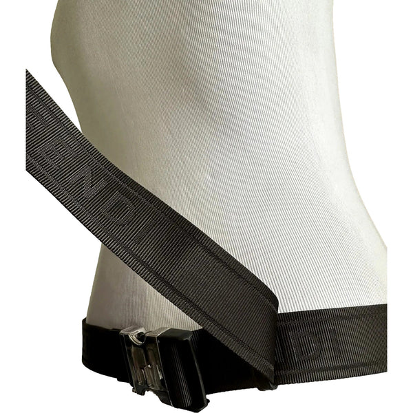 Fendi Roma Fendigraphy Nero and Rosso Leather Belt Bag in Nero (Black) and Rosso (Red), authentic new handbag, image 5