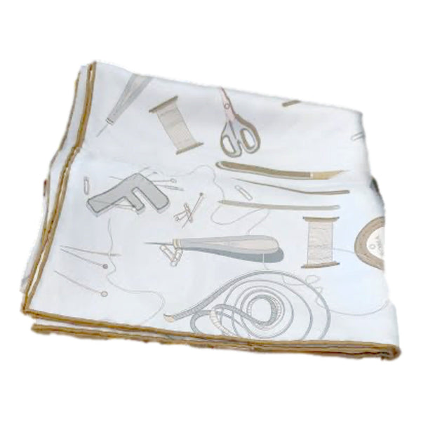 Fendi Multi-Color Graphic Print Silk Scarf Light Blue in Light Blue with Multi-Color Print, authentic new scarves & shawl, im
