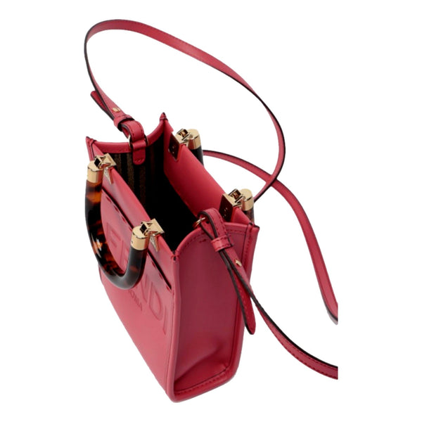 Fendi Sunshine Shopper Fuchsia Pink Small Handbag Crossbody Bag in Fuchsia Pink, authentic new handbag, image 3