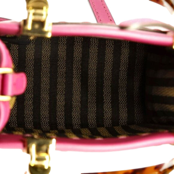 Fendi Sunshine Shopper Fuchsia Pink Small Handbag Crossbody Bag in Fuchsia Pink, authentic new handbag, image 6