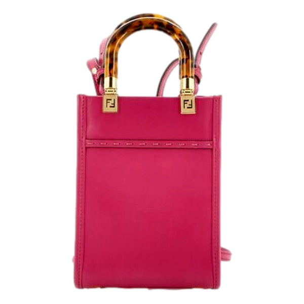 Fendi Sunshine Shopper Fuchsia Pink Small Handbag Crossbody Bag in Fuchsia Pink, authentic new handbag, image 5
