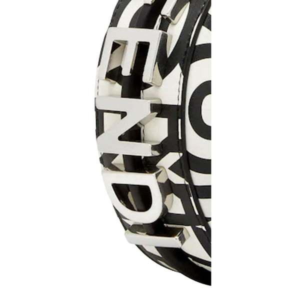 Fendi x Marc Jacobs Fendigraphy Nano Hobo Bag Black White in Black and White, authentic new handbag, image 5