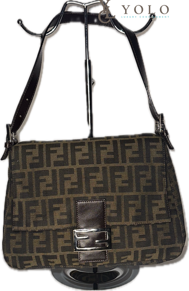 Fendi Zucca Mama Baguette Shoulder Bag — product detail 1