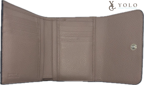 Furla Babylon Leather Trifold Wallet Compact Italian Designer Wallet — product detail 1