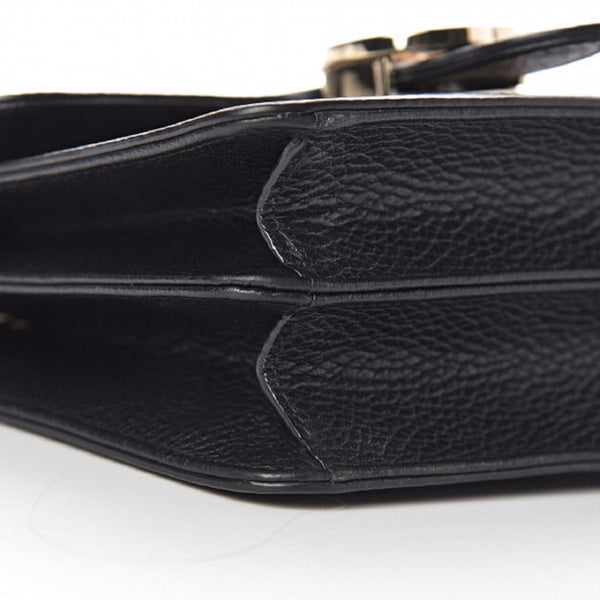 Gucci Icon GG Black Leather Small Crossbody Bag in Black, authentic new handbag, image 12