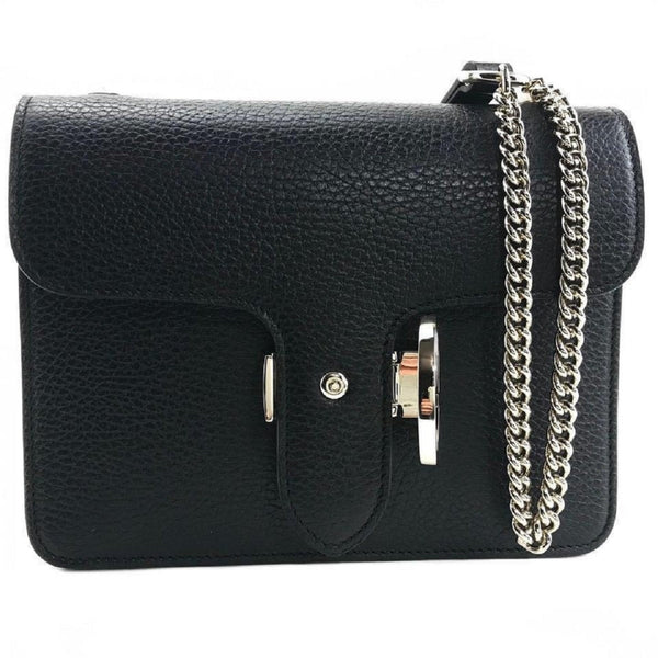 Gucci Icon GG Black Leather Small Crossbody Bag in Black, authentic new handbag, image 10