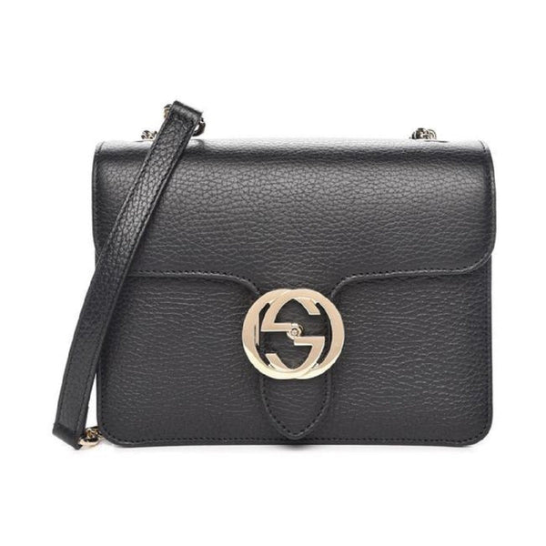 Gucci Icon GG Black Leather Small Crossbody Bag in Black, authentic new handbag, image 5
