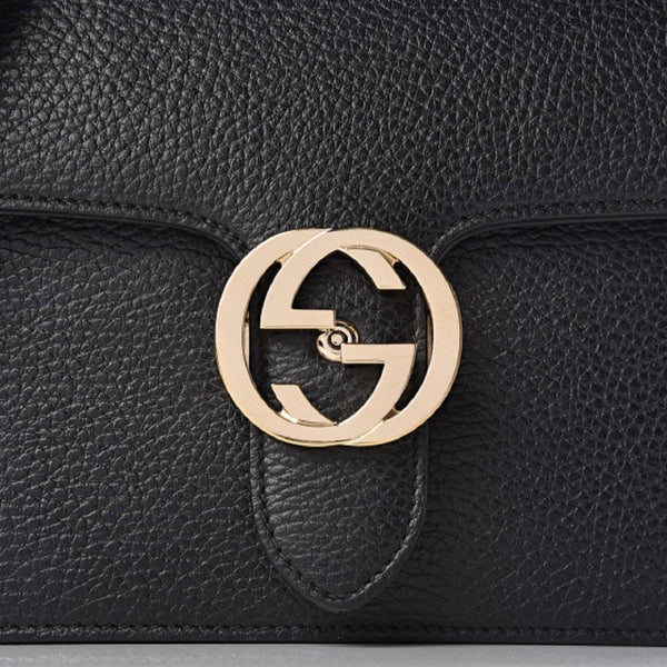 Gucci Icon GG Black Leather Small Crossbody Bag in Black, authentic new handbag, image 4