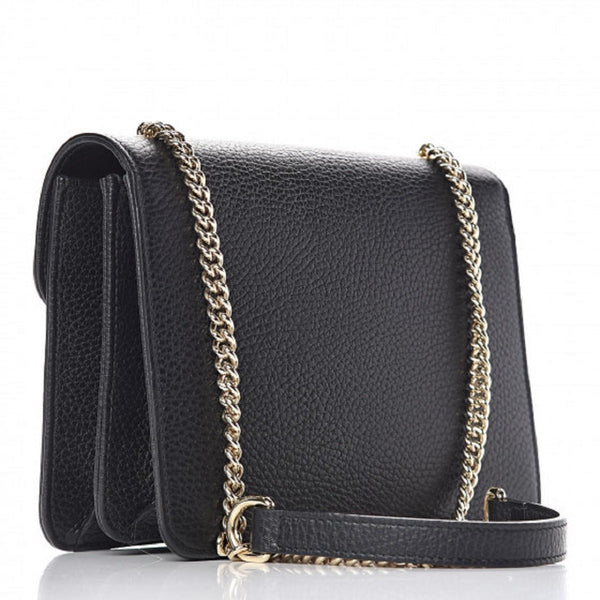 Gucci Icon GG Black Leather Small Crossbody Bag in Black, authentic new handbag, image 3