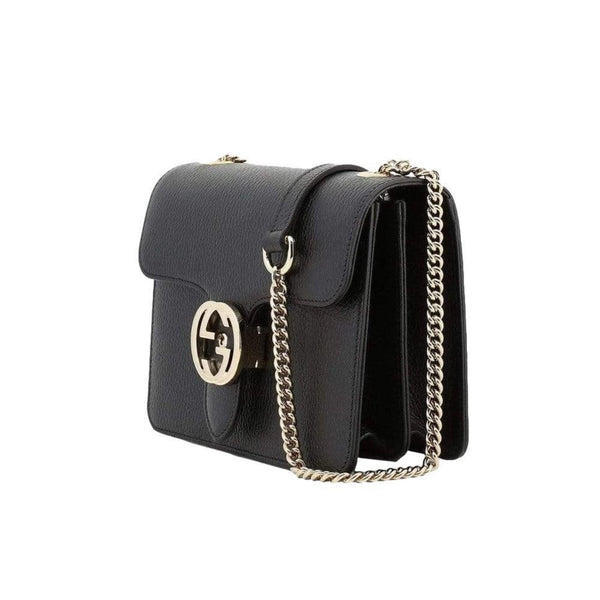 Gucci Icon GG Black Leather Small Crossbody Bag in Black, authentic new handbag, image 2