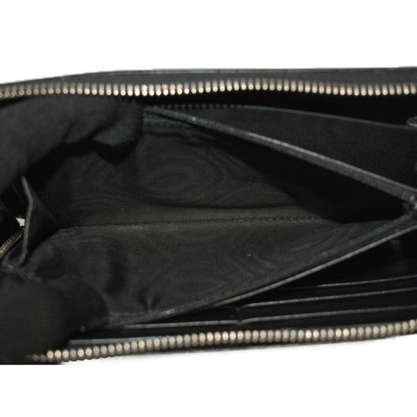 Gucci Black Leather Rainbow Blade Lightning Logo Long Wallet in Black, authentic new wallet, image 9