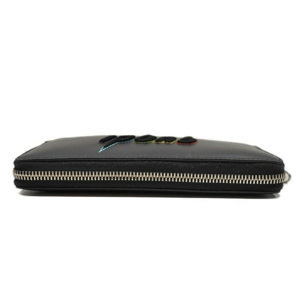 Gucci Black Leather Rainbow Blade Lightning Logo Long Wallet in Black, authentic new wallet, image 8