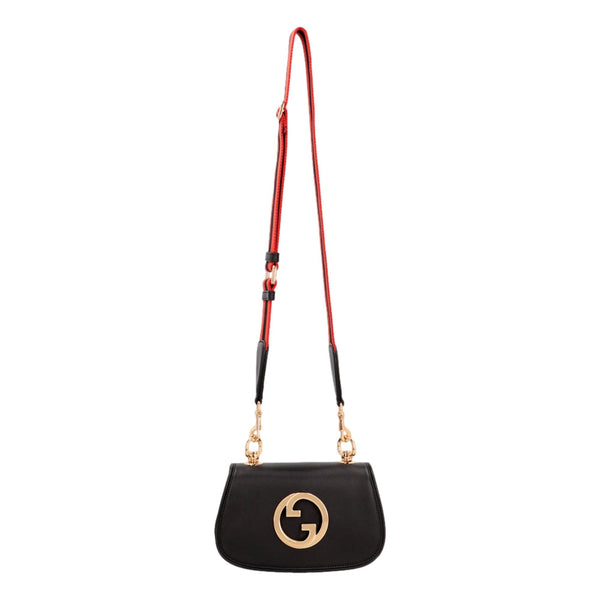 Gucci Blondie GG Mini Bag Web Stripe Strap Small Crossbody in Black, authentic new handbag, image 4
