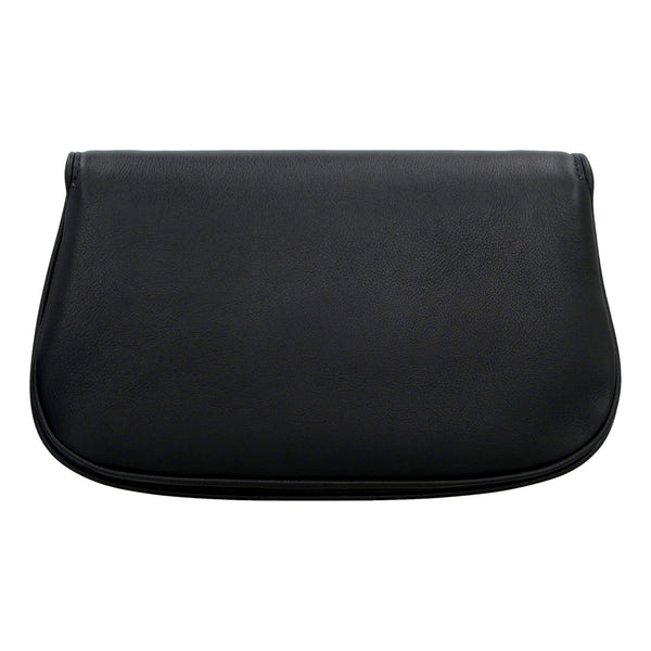 Gucci Blondie Black Leather Shoulder Bag with Gold Hardware in Black, authentic pre-loved handbag, image 3