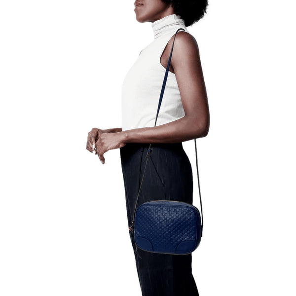 Gucci Bree Microguccissima Leather Crossbody Bag Caspian Blue in Caspian Blue, authentic new handbag, image 6