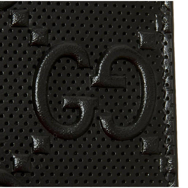 Gucci GG Tennis Embossed Black Calfskin Leather Bi-Fold Wallet in Black, authentic new wallet, image 6