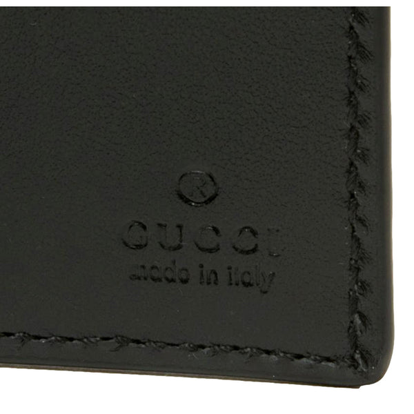 Gucci GG Tennis Embossed Black Calfskin Leather Bi-Fold Wallet in Black, authentic new wallet, image 7