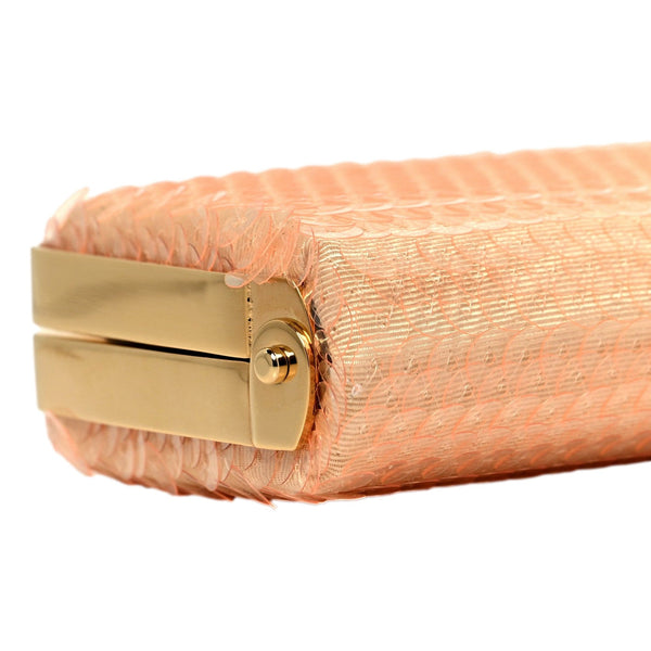 Gucci Broadway Small Sequin Moire Clutch Crossbody Peach Light Pink in Peach Light Pink, authentic new handbag, image 5