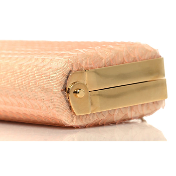 Gucci Broadway Small Sequin Moire Clutch Crossbody Peach Light Pink in Peach Light Pink, authentic new handbag, image 6