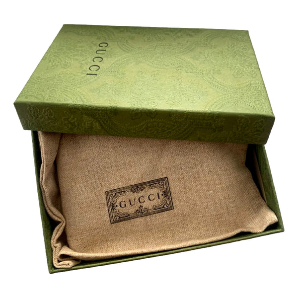Gucci Gilbert GG Embossed Calf Leather Beige Trifold Wallet Gold Logo in Beige, authentic new wallet, image 5