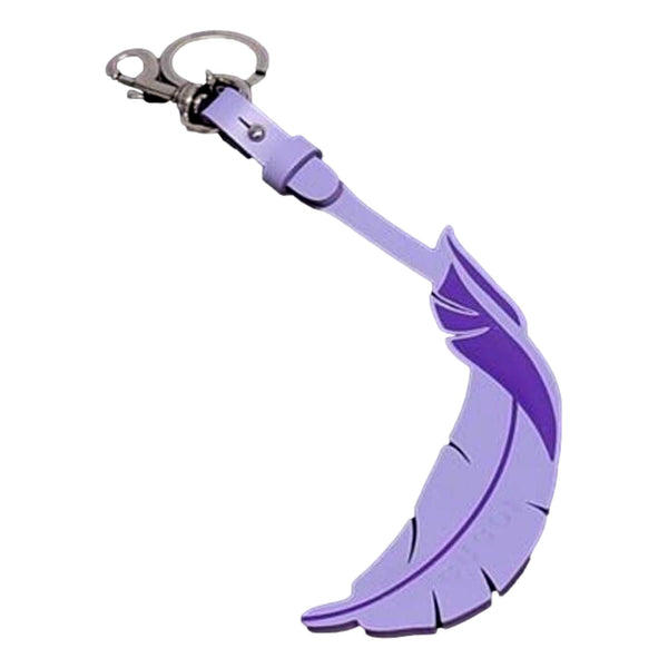 Gucci Leather Feather Keychain Charm Lilac Purple in Lilac Purple, authentic new keychain, image 1