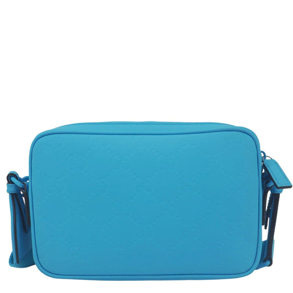 Gucci GG Rubber Effect Crossbody Bag in Blue in Blue, authentic new handbag, image 2